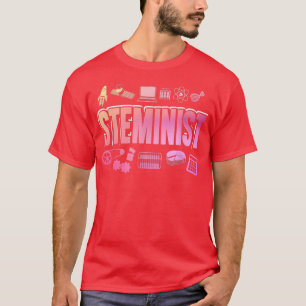 Jordens dag för kvinnor i vetenskapsforskarstammen t shirt