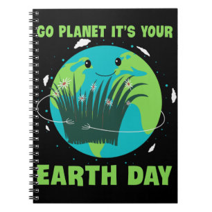 Jordens dag: Gå planet Det är din jorddag Anteckningsbok