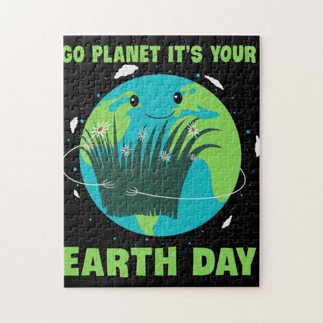Jordens dag: Gå planet Det är din jorddag Pussel (Vertikal)