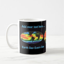 Jordens dag - Global havsyta temperatur Kaffemugg