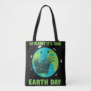 Jordens dag: Go Planet It's Your Earth Day Tygkasse