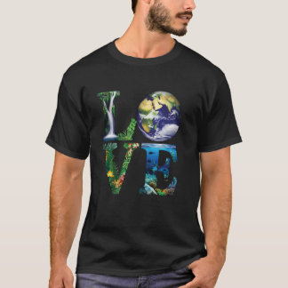 Jordens Dag Kärlek Världs Jubileum Rädda Vår Plane T Shirt