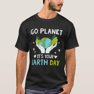 Jordens dag Män Pojkar Flickor Gå planet Det är Di T Shirt