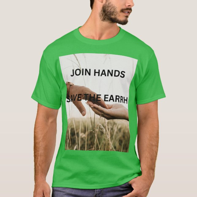 JORDENS DAG MEDDELANDE  T SHIRT (Framsida)