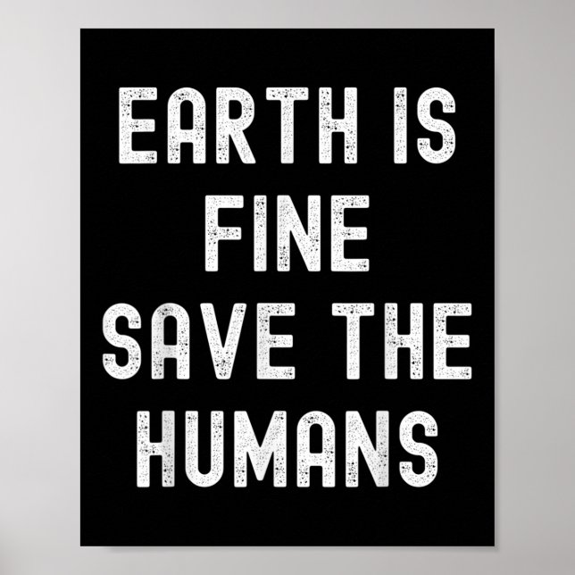 Jordens dag planet miljöskydd klimat  poster (Framsidan)