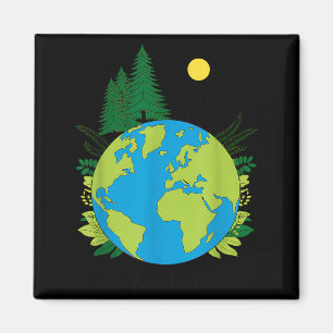 Jordens dag planet natur grön planet rädda jorden magnet