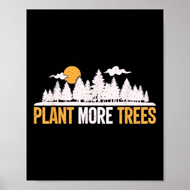 Jordens dag - Plantera fler träd Träd hugger  Poster (Framsidan)