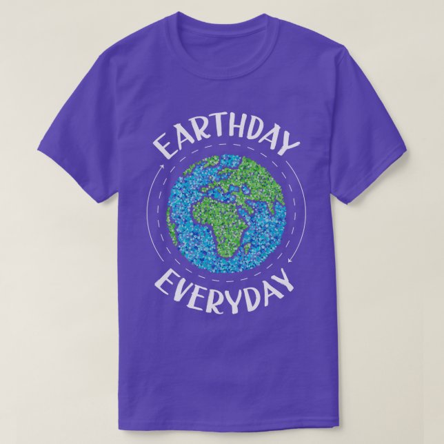 Jordens dag vardags klimatmiljö t shirt (Design framsida)