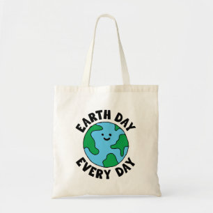 Jordens dag vardagsmiljövänlig Icon Lycklig Earth  Tygkasse