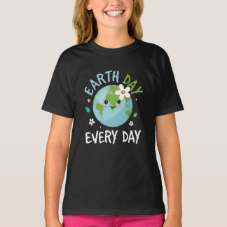 Jordens dag varje dag - Barns miljö jordens dag T Shirt