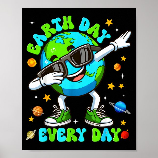 Jordens dag varje dag dabba planet miljö män poster (Framsidan)