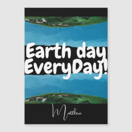 Jordens dag varje dag, gå grön, elegant konst natu