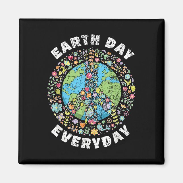 Jordens dag varje dag Jordens dag  Magnet (Framsidan)