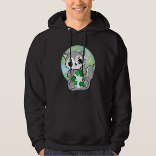 Jordens dag varje dag Varg och Återvinn Hoodie