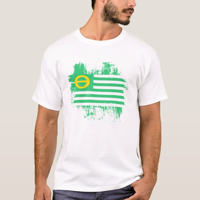 jordens dagflagga t-shirt (Framsida)