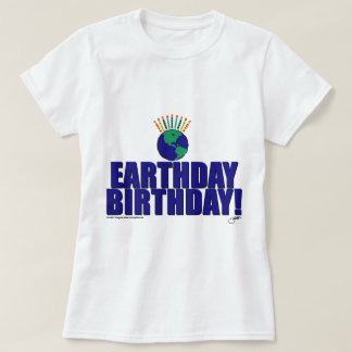 Jordens dagfödelsedag tee shirt