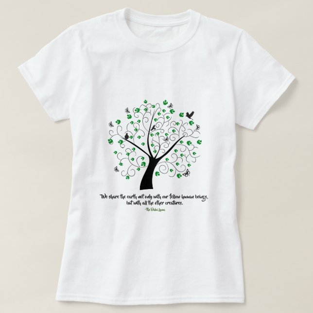  jordens Dalai Lama-citat T Shirt (Design framsida)