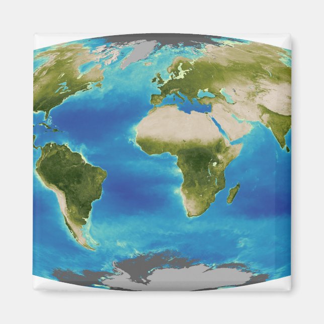 Jordens genomsnittliga växttillväxt magnet (Framsidan)