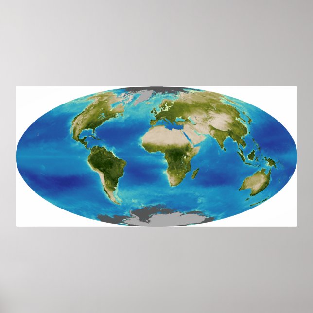 Jordens genomsnittliga växttillväxt poster (Framsidan)