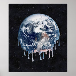 Jordens globala uppvärmningshärdsnedgång poster