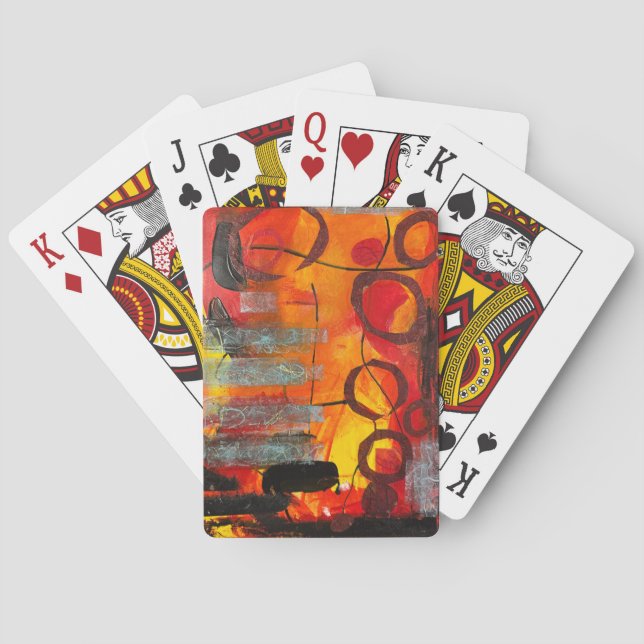 "Jordens glöd" Spelkort (Baksidan)