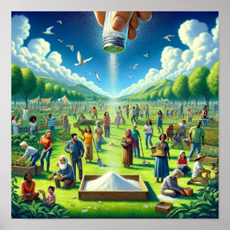 Jordens kristna konst Poster