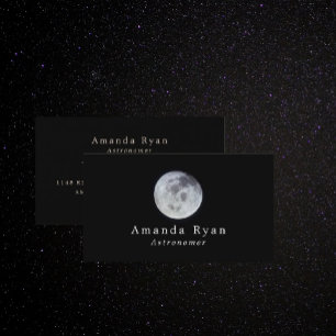 Jordens Måne, astronomi Visitkort