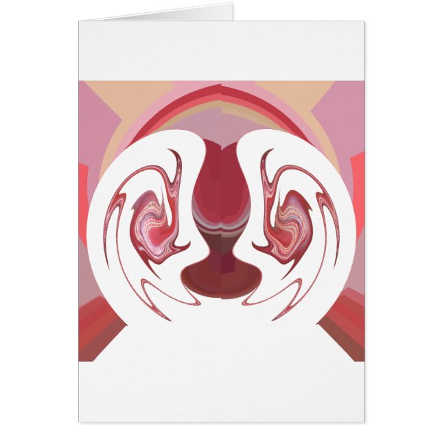 Jordens medlemmar: Afrikans texturerade tekonst Hälsningskort (Framsidan)