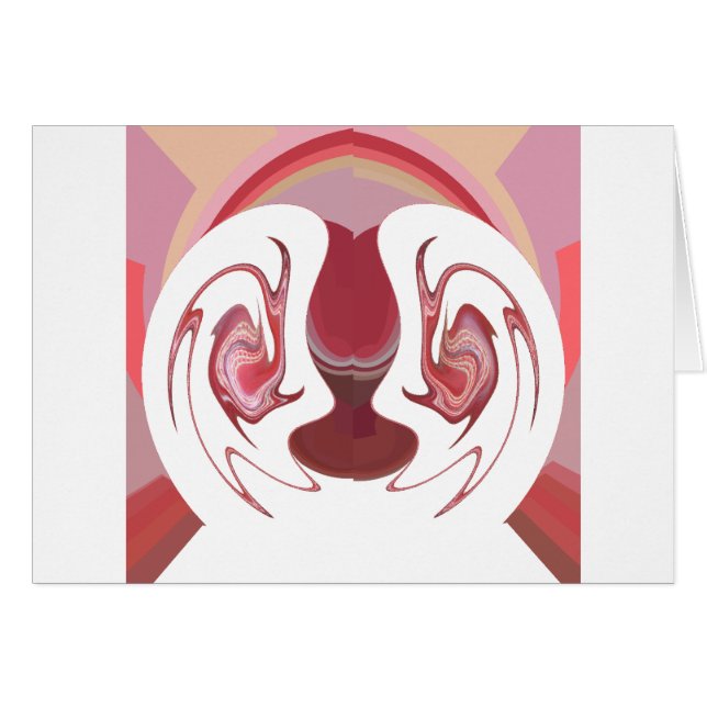 Jordens medlemmar: Afrikans texturerade tekonst Hälsningskort (Framsidan Horizontal)