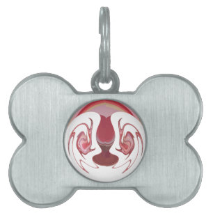 Jordens medlemmar: Afrikans texturerade tekonst ID-bricka Husdjur