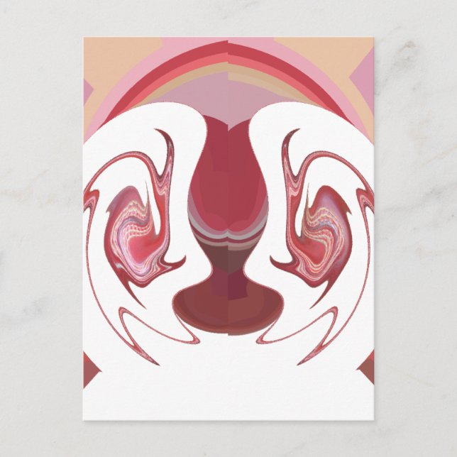 Jordens medlemmar: Afrikans texturerade tekonst Vykort (Framsida)