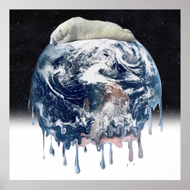 Jordens Polar Bear Hug Poster (Framsidan)