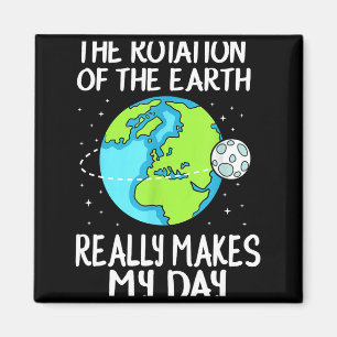 Jordens Rotation Gör Min Dag Rolig Vetenskap T Magnet
