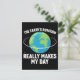 Jordens rotation gör min roligt vetenskap. vykort (Standing Front)