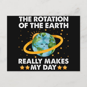 Jordens Rotation Gör Verkligen Min Dag Jord Vykort