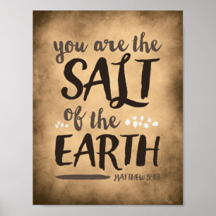 Jordens salt, bibelkonst, religiösans gåva poster