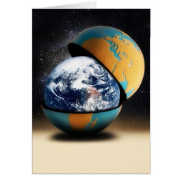 Jordens skyddade täcke hälsningskort