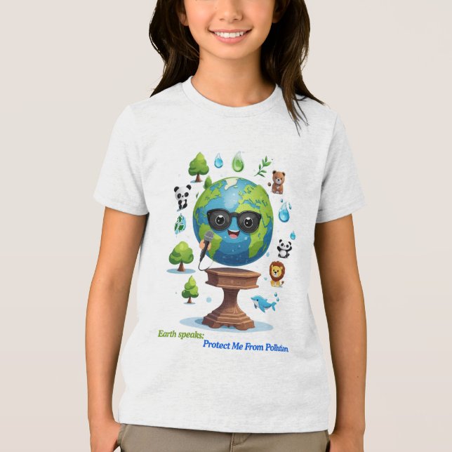 Jordens tal: En uppmaning till skydd T Shirt (Framsida)