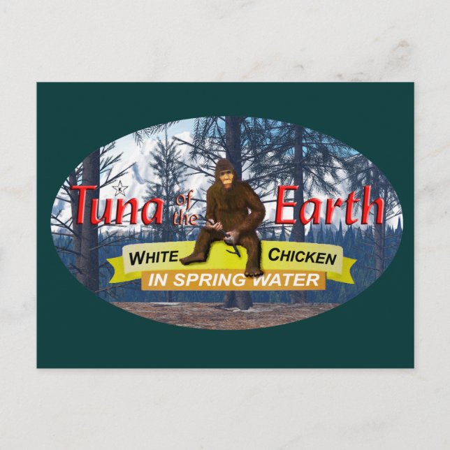 Jordens tonfisk vykort (Framsida)