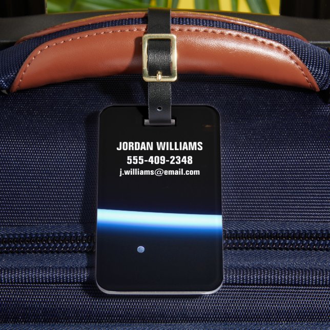 Jordens tunna atmosfär och ett gigantiskt Måne Bagagebricka (Framsida Insitu 2)