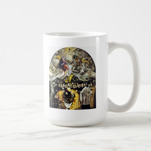 Jordfästning för El Greco av räkningen av den Kaffemugg