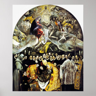 Jordfästning för El Greco av räkningen av den Poster