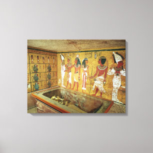 Jordfästningkammaren i graven av Tutankhamun Canvastryck