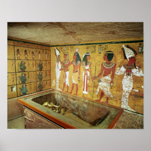 Jordfästningkammaren i graven av Tutankhamun Poster