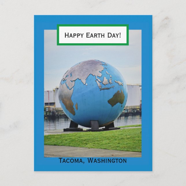 Jordglobvykort Vykort (Framsida)