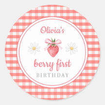 Jordgubb 1-års födelsedag Berry Första födelsedag