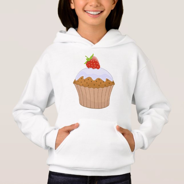 Jordgubb Bun Cute T Shirt (Framsida)