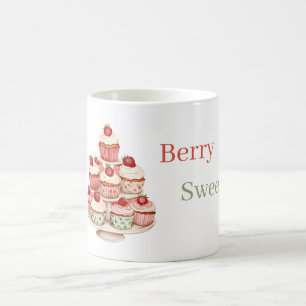 Jordgubb Cream Cupcakes Kaffemugg