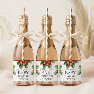 Jordgubb Färsk Marknad Berry Söt Bebis Baby Shower