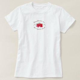Jordgubb frukt röd söt färsk t shirt